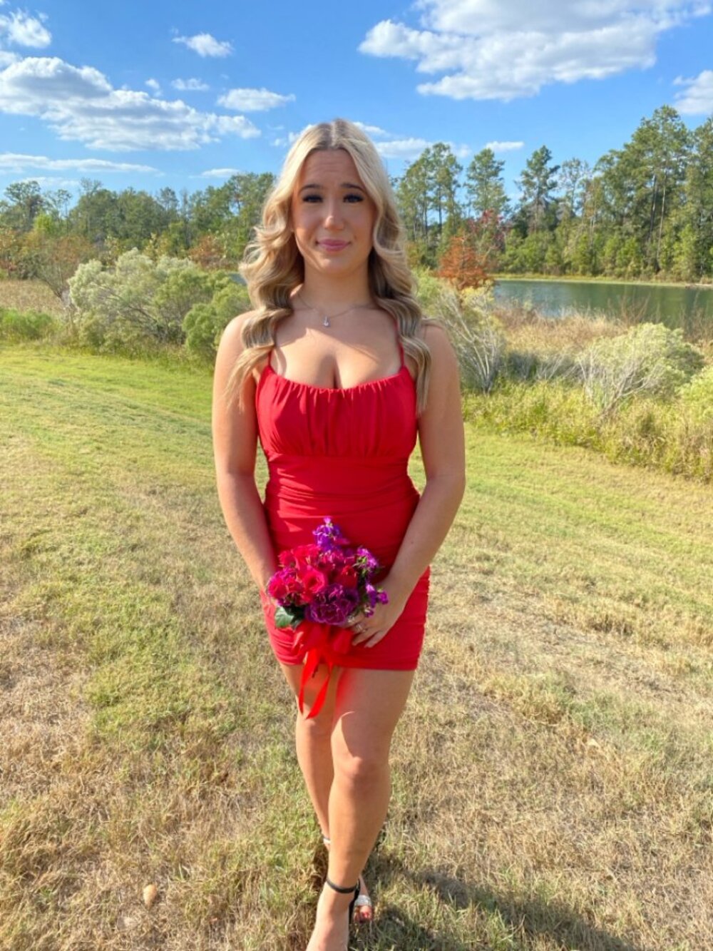 Red size 1/2 Homecoming dress